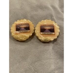 Lake Sunset Wax Melt (lot of 2) Discontinued Scent Yankee Candle 0.8 Oz
